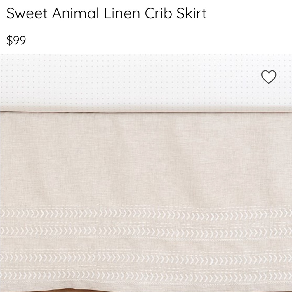 Pottery Barn Crib Skirt